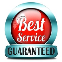 best service guaranteed emblem from a tree care service in rancho cucamonga, CA