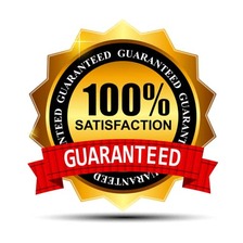 100% satisfaction guaranteed emblem from a tree care service in rancho cucamonga, CA